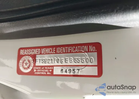 2006 Ford F-250 Lariat/Xl/Xlt z USA, uszkodzony, nr VIN 1FTSW21P06EB55500